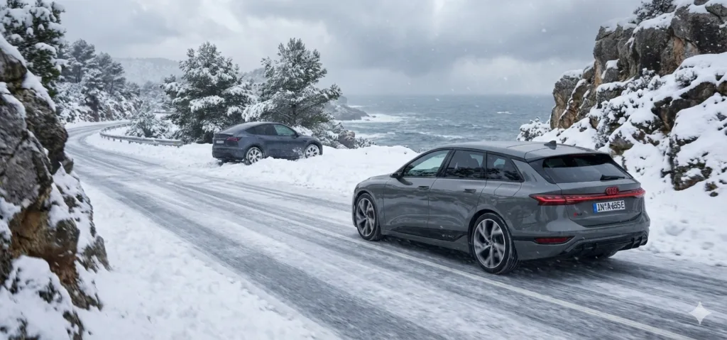 Audi Avant e-Tron vintertest