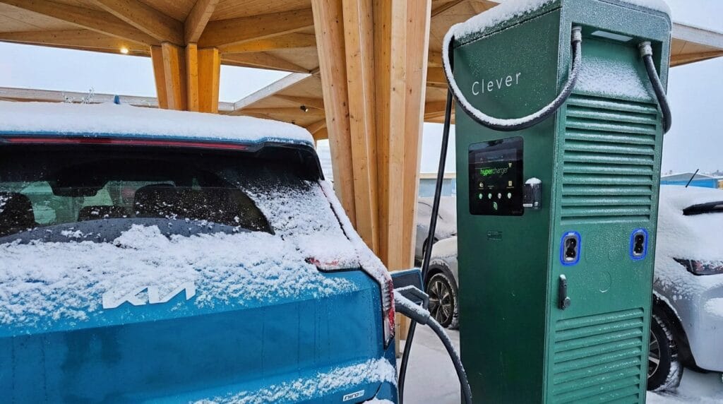 Elbil kulde vinter opladning