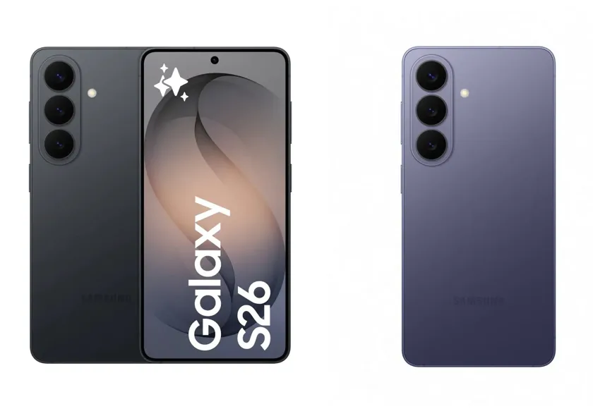 Evan Blass har lækket billeder af det, som forventes at være de kommende Galaxy S26 og Galaxy S26+ (Kilde: Android Authority / Evan Blass)