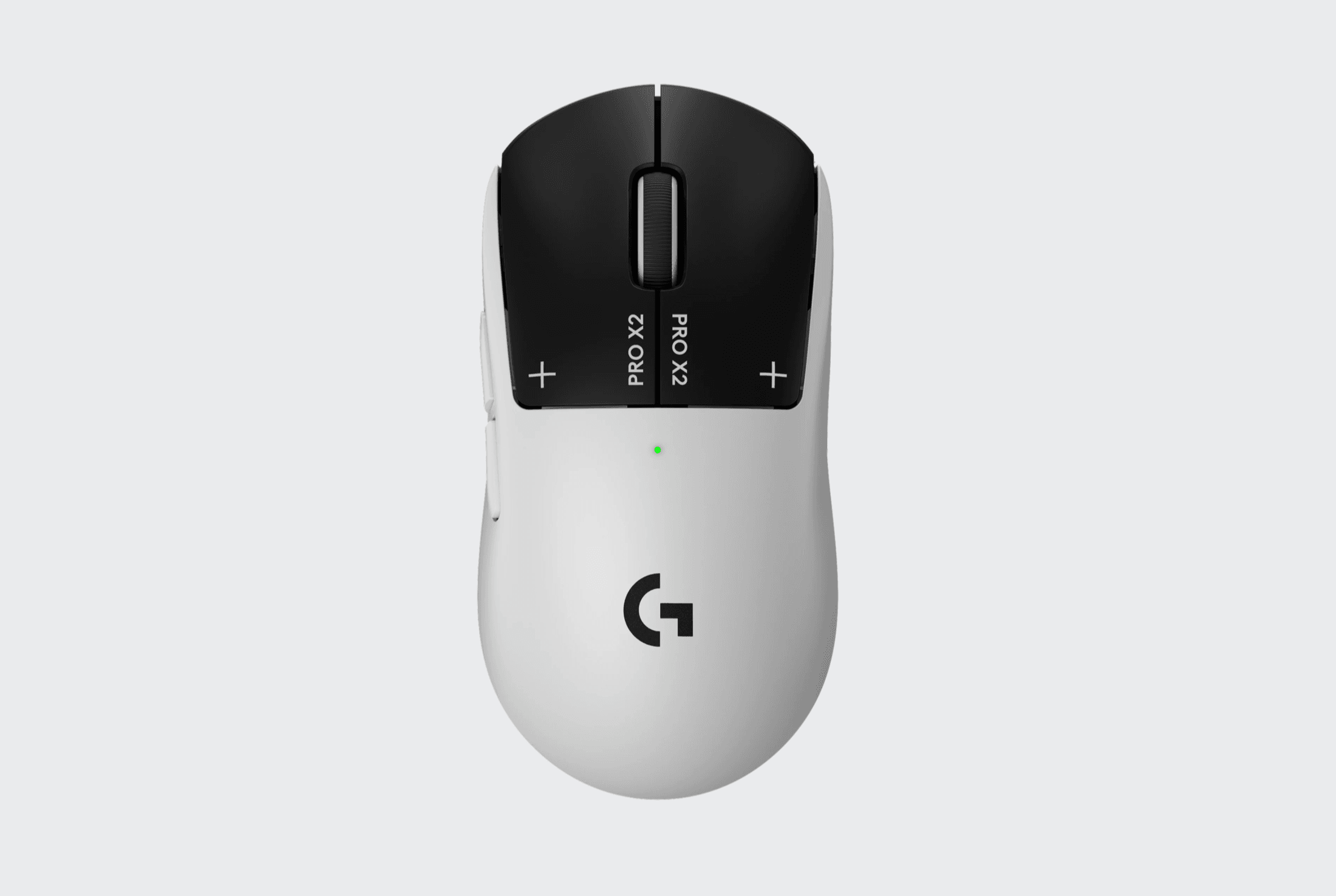 Logitech G Pro X2 Superstrike trådløs gaming-mus hvid og sort design