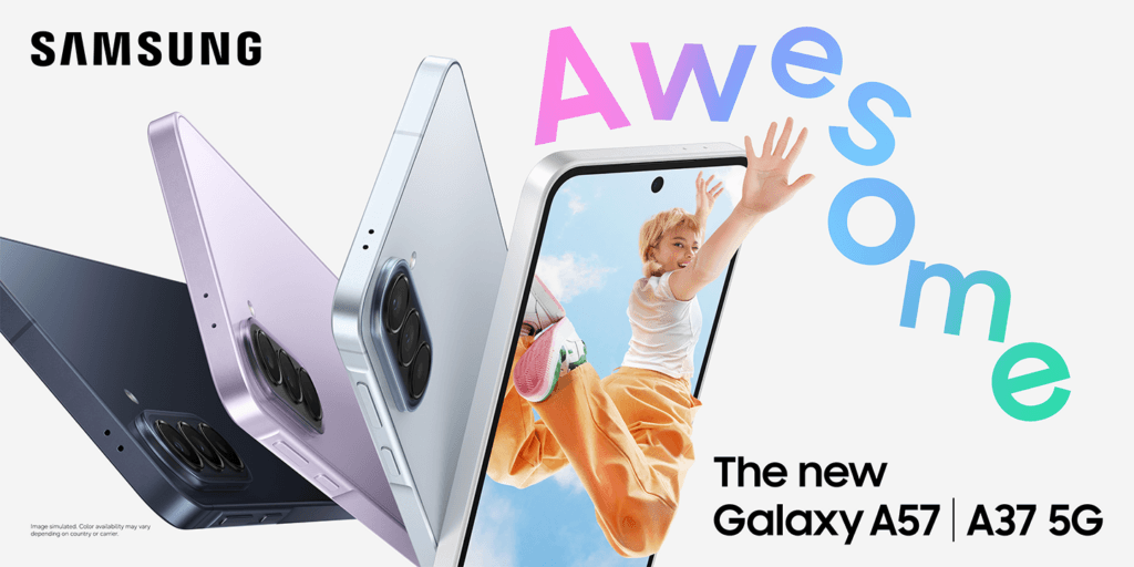 Samsung Galaxy A57 og Samsung Galaxy A37