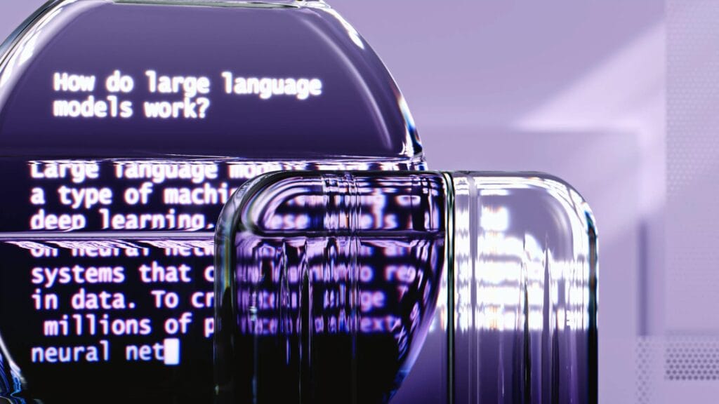 Abstrakt visualisering af fremtidens mobilteknologi og kunstig intelligens i 2026