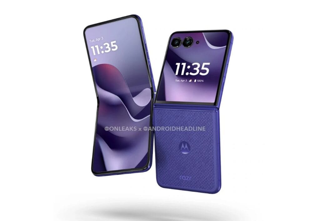 Er dette Motorola Razr 70 Ultra? (Kilde: OnLeaks / Androidheadlines)