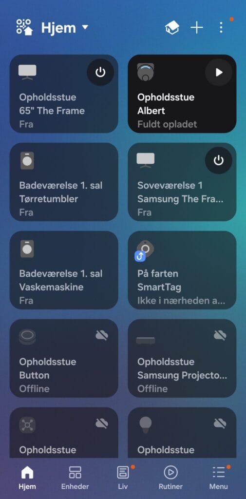 Samsung SmartThings screenshot