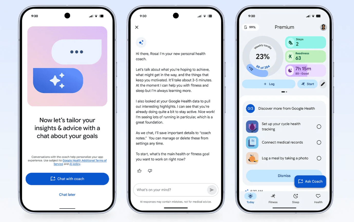 Google Health Coach (Foto: Google)