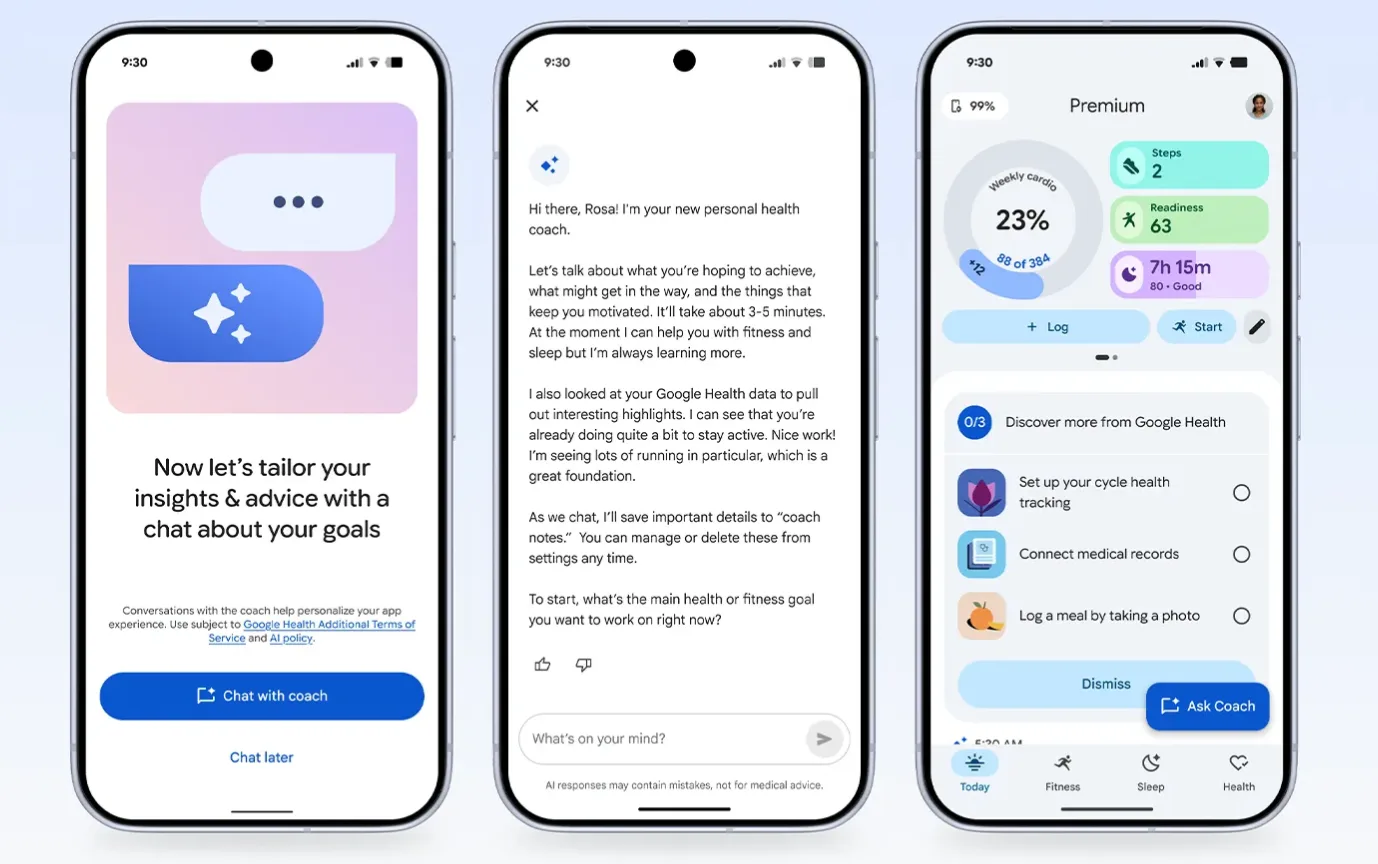 Google Health Coach (Foto: Google)
