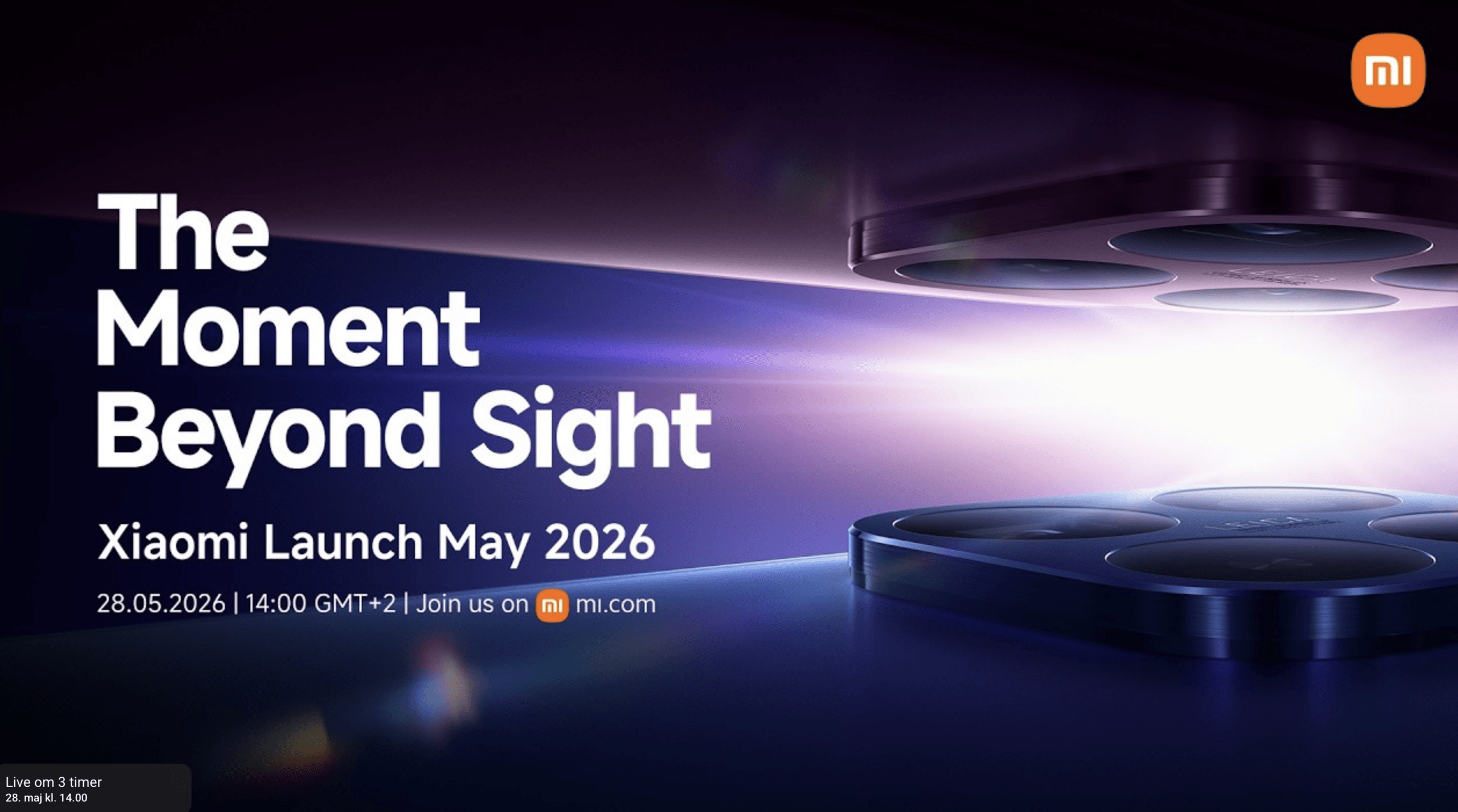 Xiaomi afholder stort event i dag (torsdag den 28. maj 2026, red.) (Foto: Xiaomi)