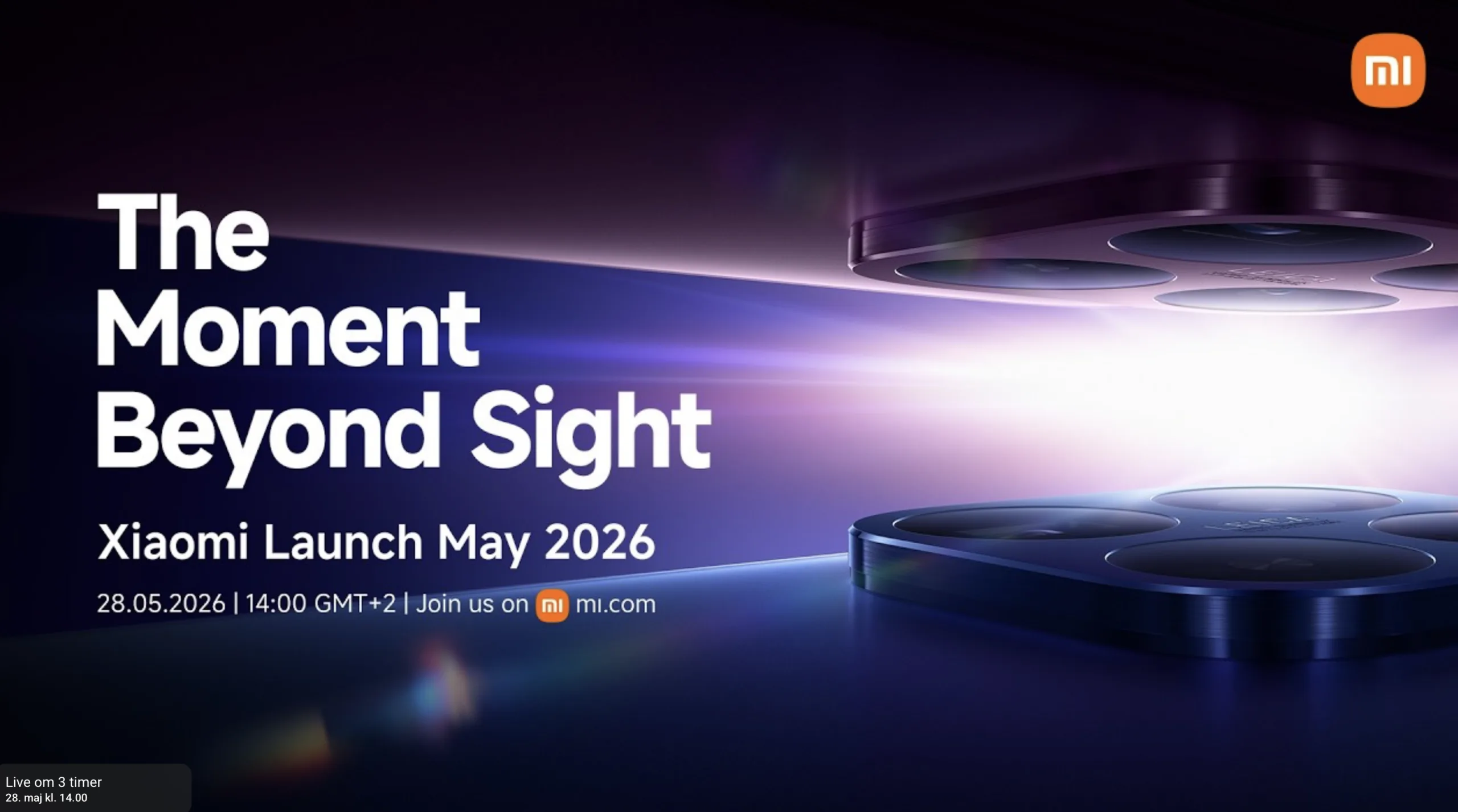 Xiaomi afholder stort event i dag (torsdag den 28. maj 2026, red.) (Foto: Xiaomi)