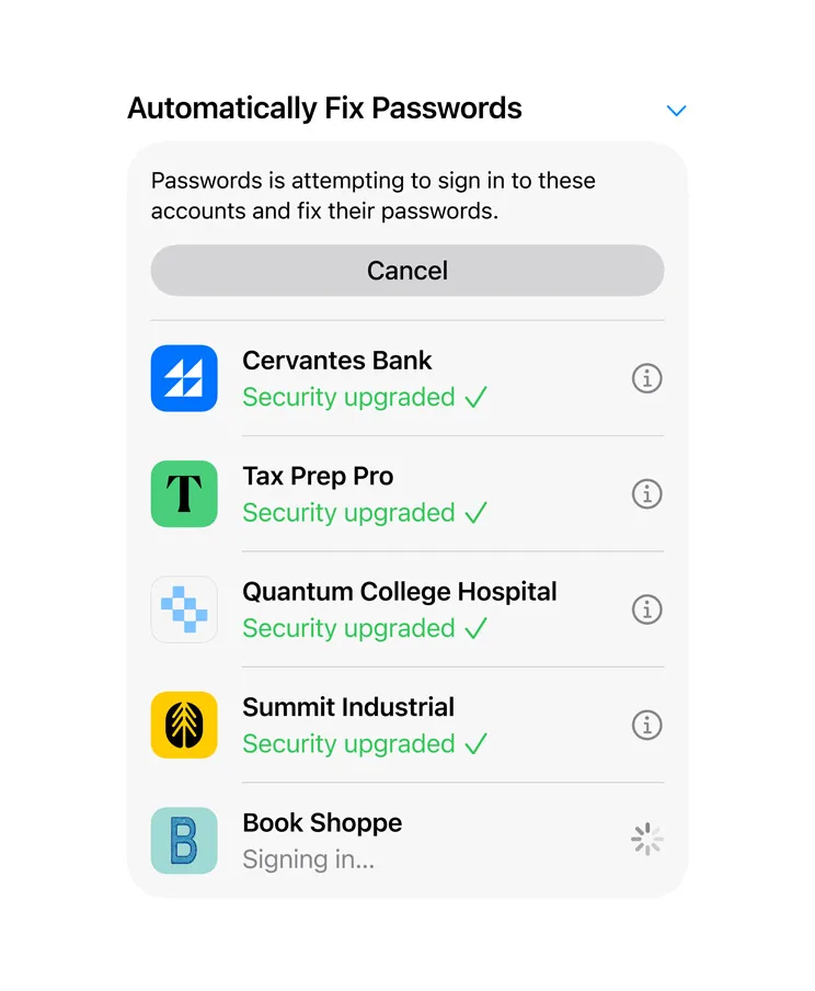 iOS 27, Adgangskoder (Foto: Apple)