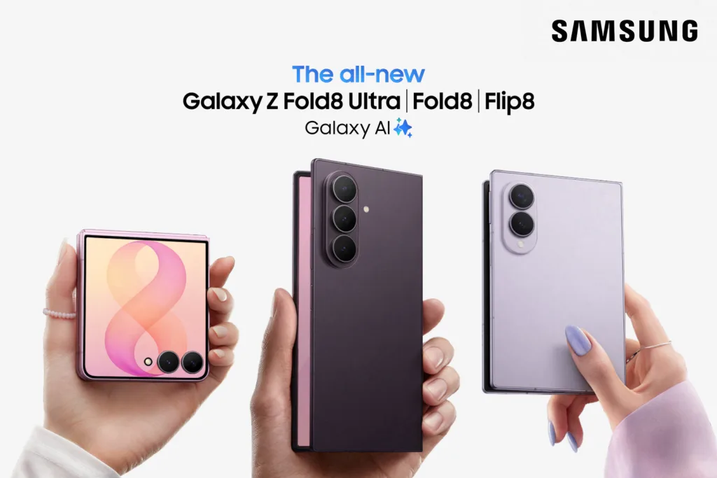 Samsung Galaxy Z Fold8, Fold8 Ultra, Flip8 (Foto: Samsung)