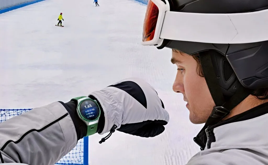HUAWEI WATCH GT7 PRO på skipiste