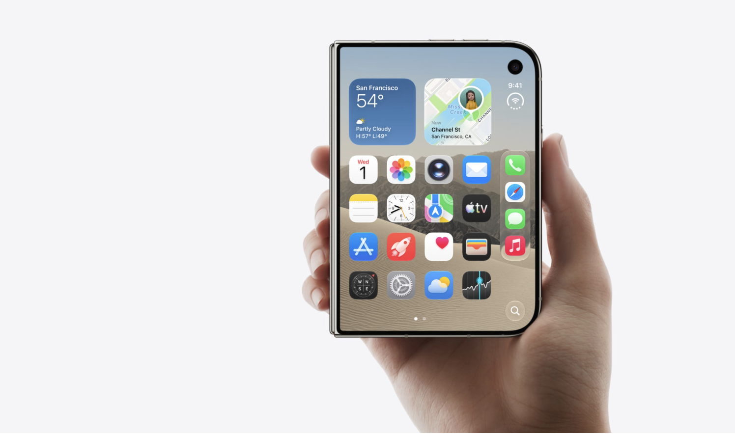 Apple iPhone Duo med foldbar skærm